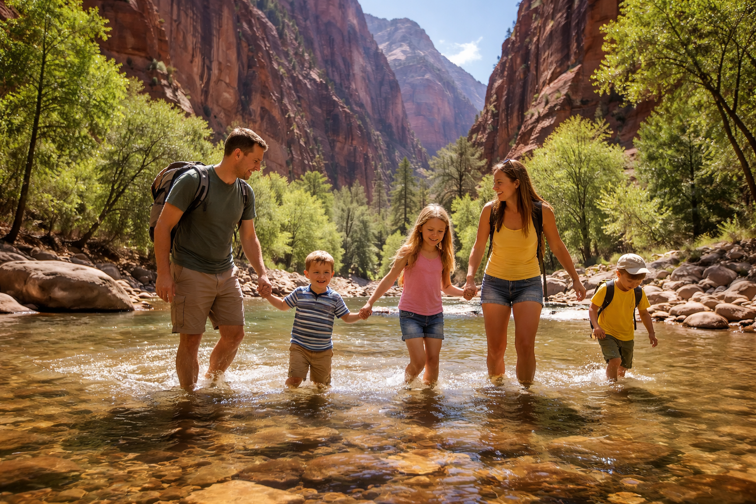 Kid Friendly Hikes Zion National Park Families Love