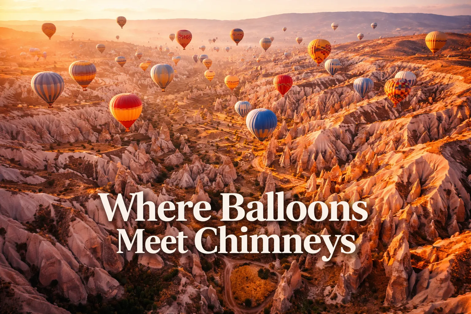 Cappadocia Drone Photography: Balloons, Chimneys & Dawn