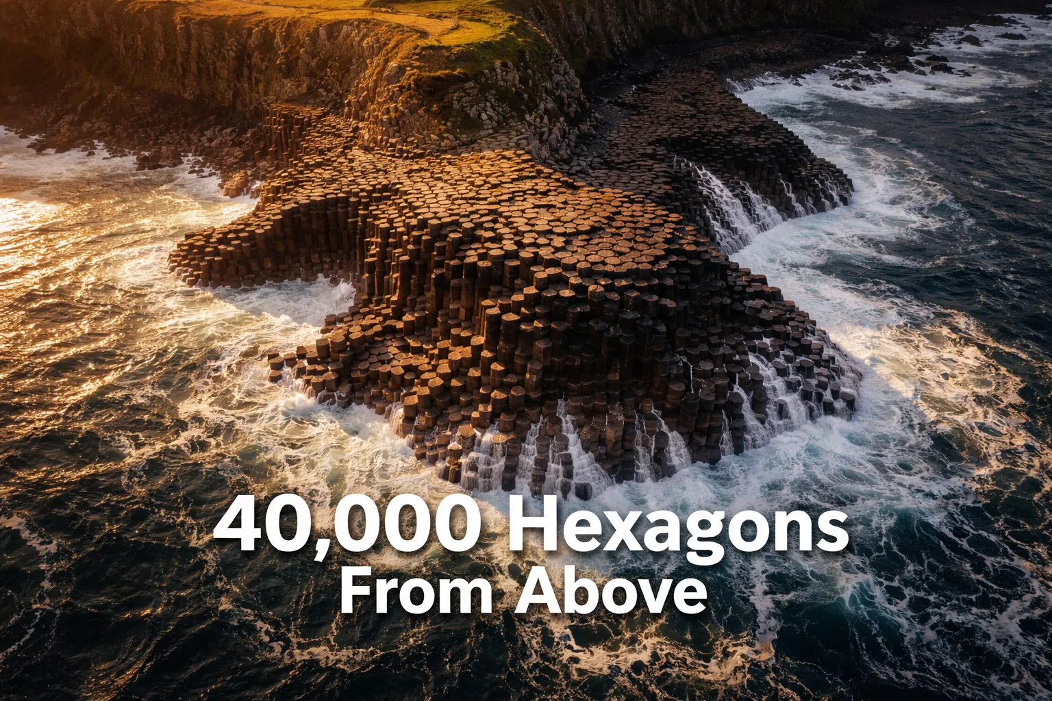 Giant's Causeway Drone Photography: Northern Ireland From Above