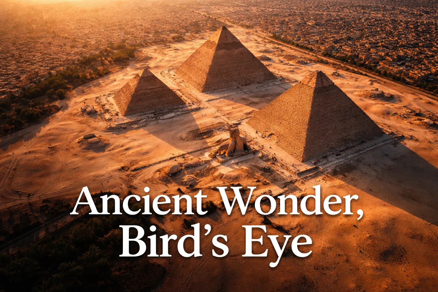 Great Pyramid of Giza Drone Photography: Above the Last Wonder