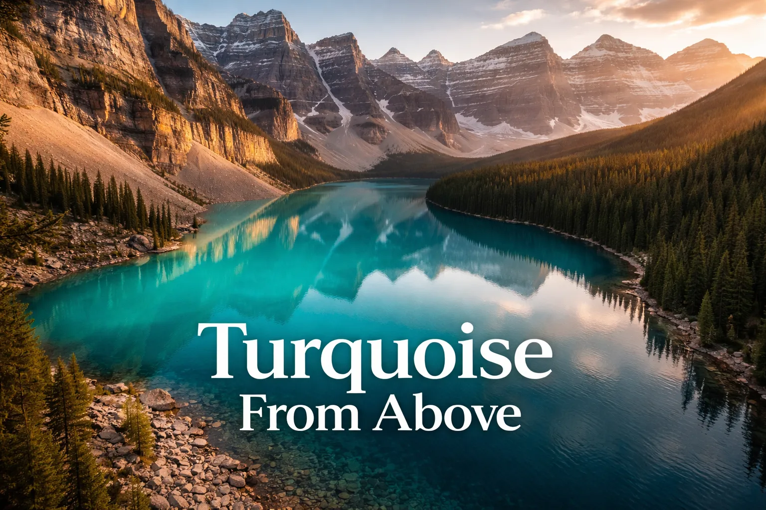 Moraine Lake Drone Photography: Canada's Turquoise Crown