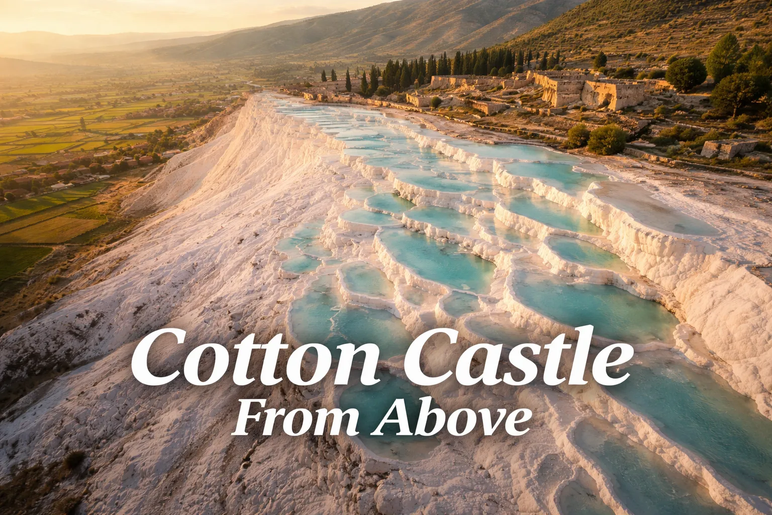 Pamukkale Drone Photography: Turkey's Thermal Pools From Above