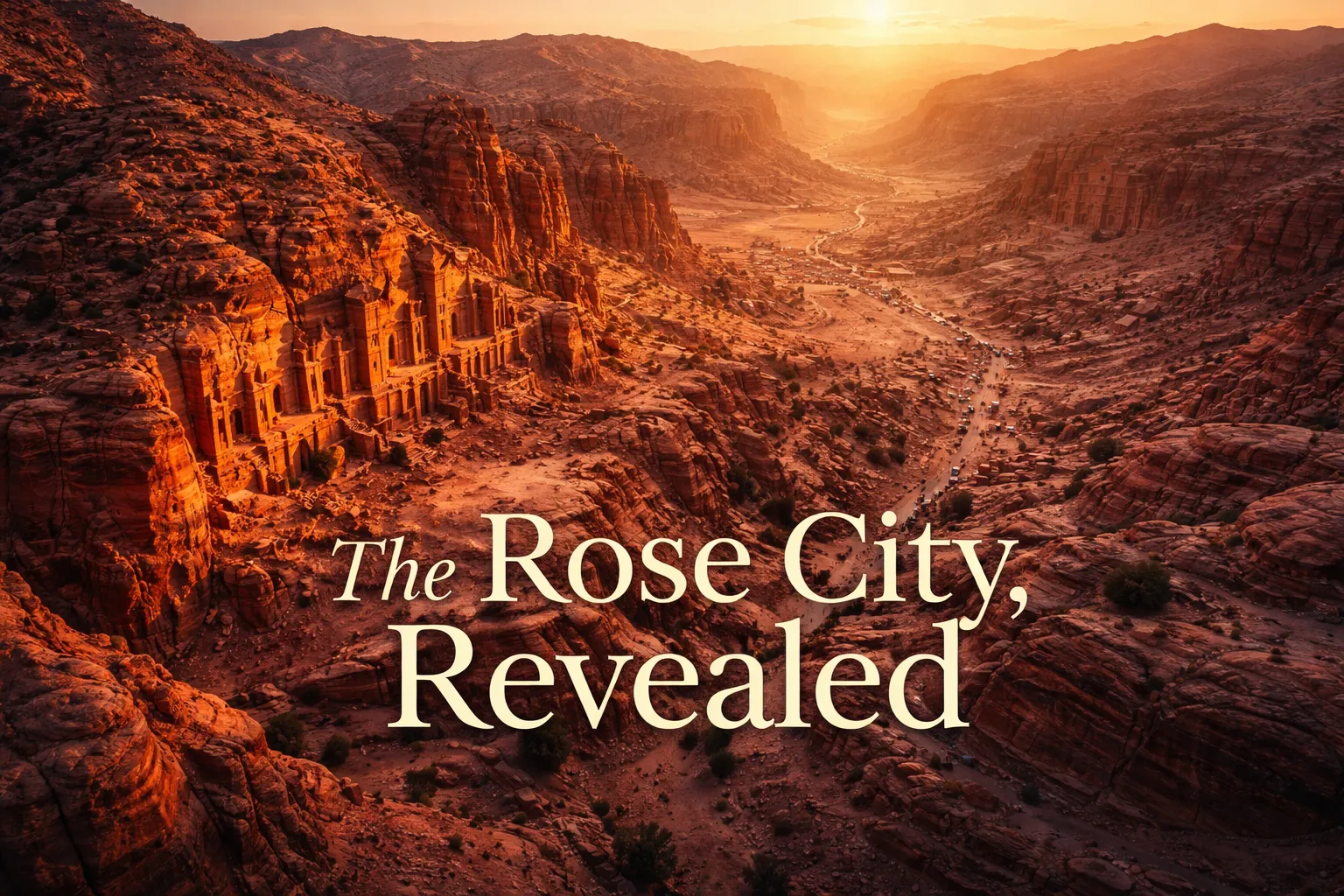 Petra Jordan Drone Photography: The Rose City From Above