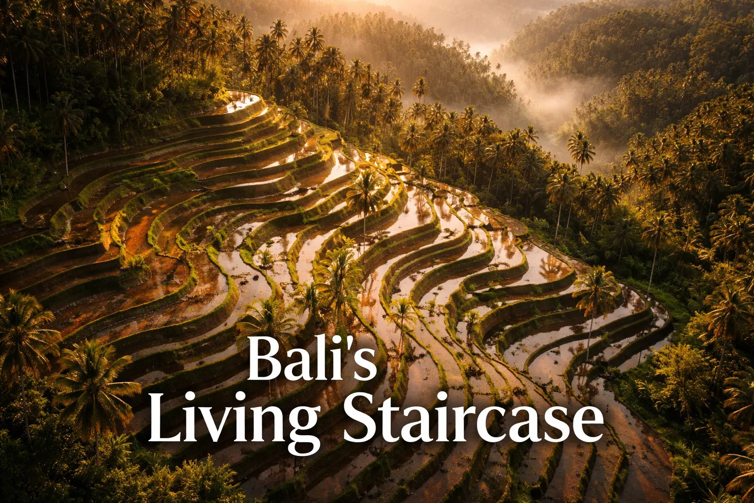 Rice Terraces Bali Drone Photography: Subak From Above